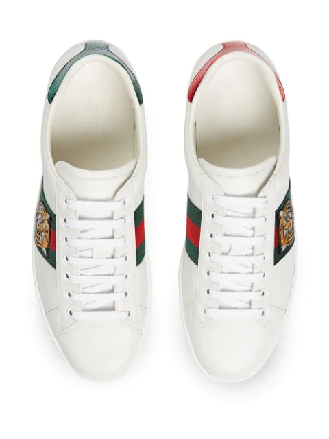 gucci ace embroidered sneaker tiger