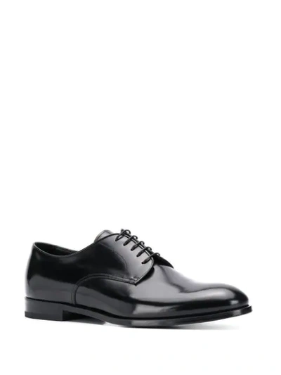 Shop Doucal's Lace-up Derby Shoes In Black