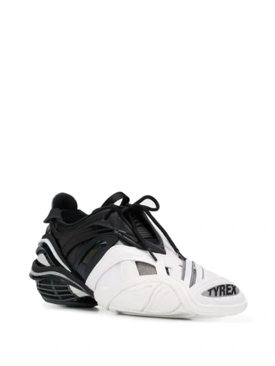 Shop Balenciaga Tyrex Sneakers In White