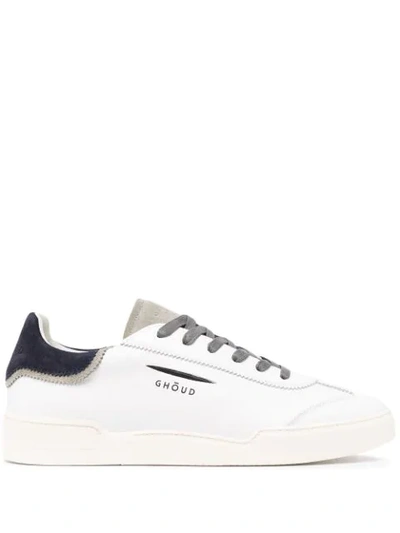 Shop Ghoud Contrasting Details Sneakers In White