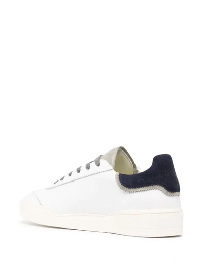 Shop Ghoud Contrasting Details Sneakers In White