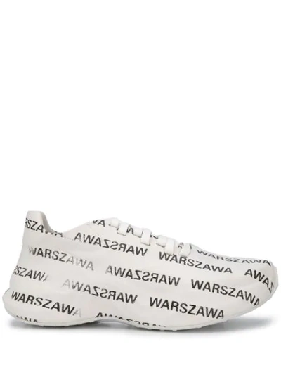 Shop Misbhv Warszawa Printed Sneakers In White