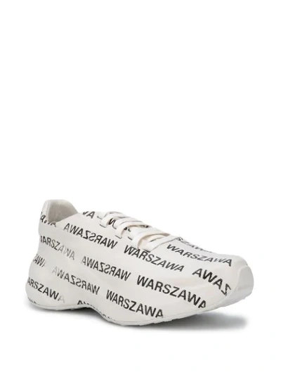 Shop Misbhv Warszawa Printed Sneakers In White