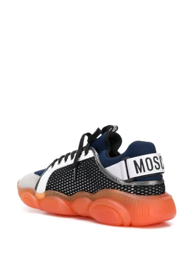 Shop Moschino Teddy Run Low-top Sneakers In Blue