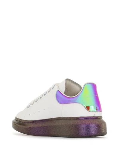 Shop Alexander Mcqueen Iridescent Oversized Sneakers In Multicolour