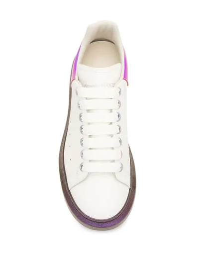 Shop Alexander Mcqueen Iridescent Oversized Sneakers In Multicolour