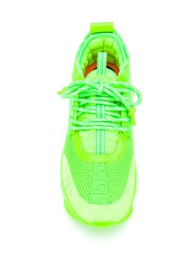 Sneakers Versace Chain Reaction, Verde Fluorescent - DSU7071ED11