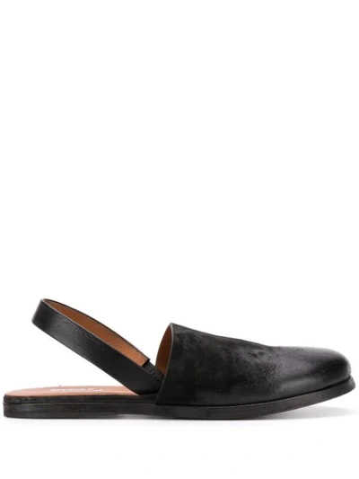 Shop Marsèll Slingback Closed-toe Sandals In Black