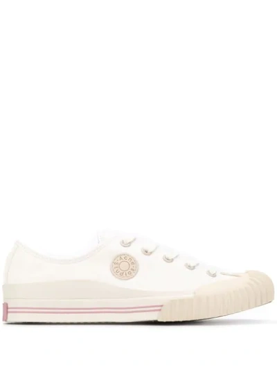 Shop Acne Studios Logo-patch Low-top Sneakers In White