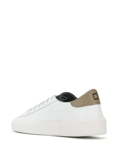 Shop Date Ace Colour-block Leather Sneakers In White
