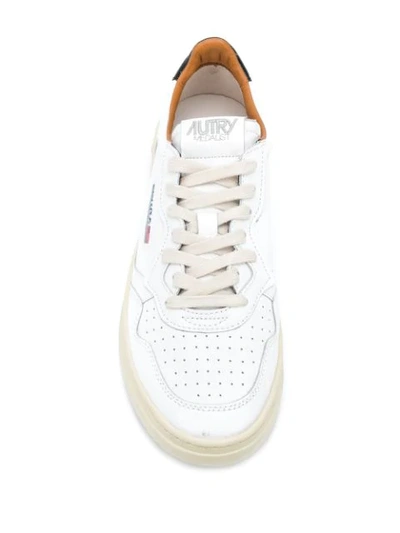 Shop Autry Side Logo Sneakers In White