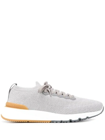 Shop Brunello Cucinelli Low-top Sneakers In Grey