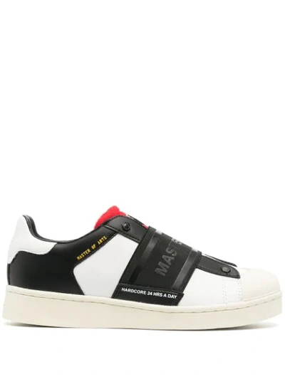Shop Moa Master Of Arts Logo-print Sneakers In White