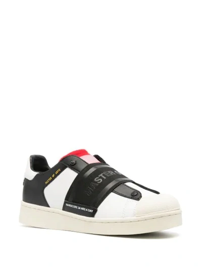 Shop Moa Master Of Arts Logo-print Sneakers In White