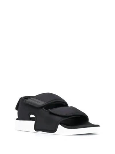 Shop Adidas Originals Adilette 3.0 Sandals In Black