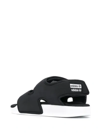 Shop Adidas Originals Adilette 3.0 Sandals In Black