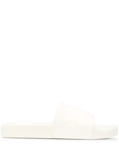 Shop Bottega Veneta Bv Slider Sandals In White