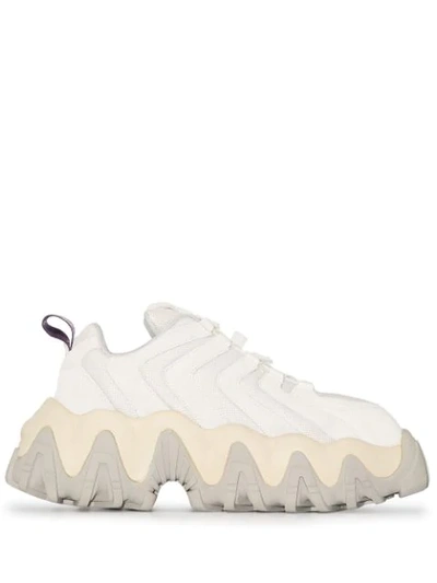 Shop Eytys Chunky Sole Low-top Sneakers In White