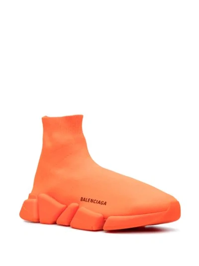 Balenciaga Speed 2.0 Sock-style Sneakers In Orange | ModeSens