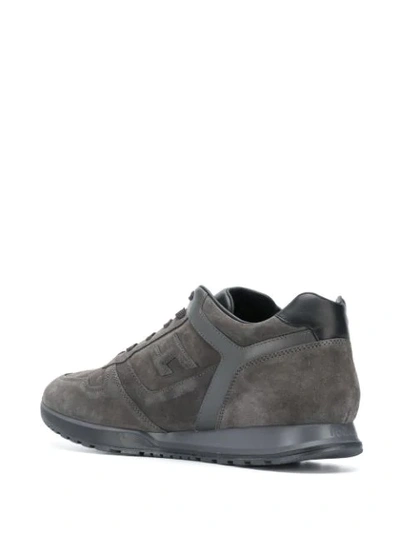 Shop Hogan Lace-up Sneakers In Grey