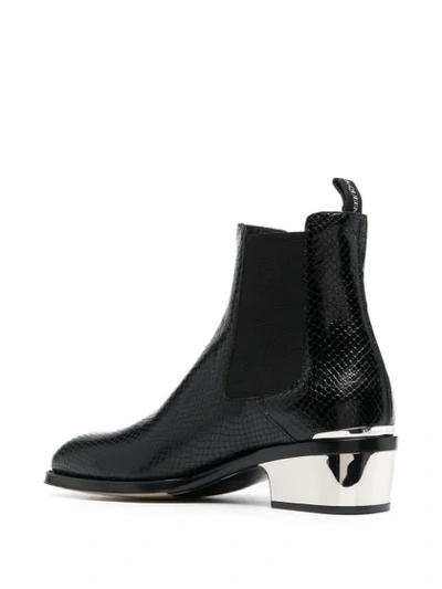 Shop Alexander Mcqueen Square-toe Ankle Boots In Black