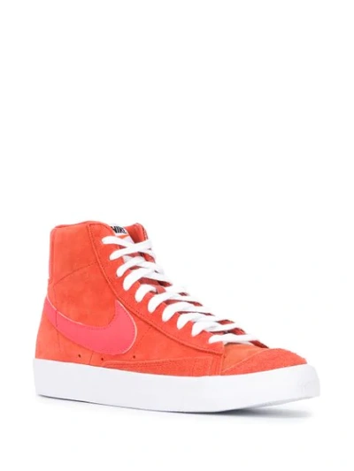 Shop Nike High-top Sneakers In Orange