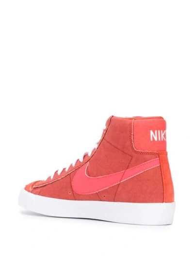 Shop Nike High-top Sneakers In Orange