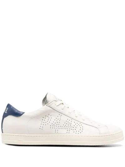 Shop P448 John Perforated Sneakers In Neutrals