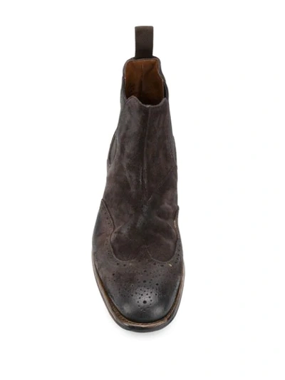 Shop Church's Burnished Suede Chelsea Boots In Brown