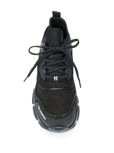 Shop Karl Lagerfeld Verge Low-top Sneakers In Black