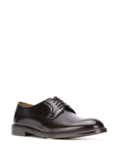 Shop Doucal's Low Heel Oxford Shoes In Brown