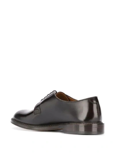 Doucal's Scarpe Derby Doucals In Pelle Spazzolata In Black