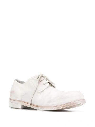 Shop Marsèll Listolo Stained-effect Derby Shoes In White