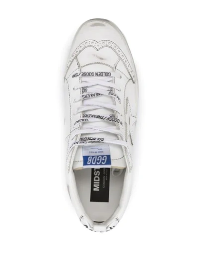 Shop Golden Goose Mid-star High-top Sneakers In White