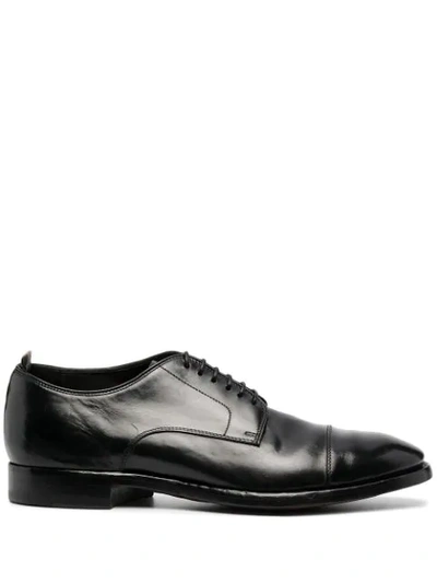 Shop Officine Creative Leather Derby Shoes In Black