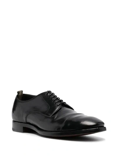 Shop Officine Creative Leather Derby Shoes In Black
