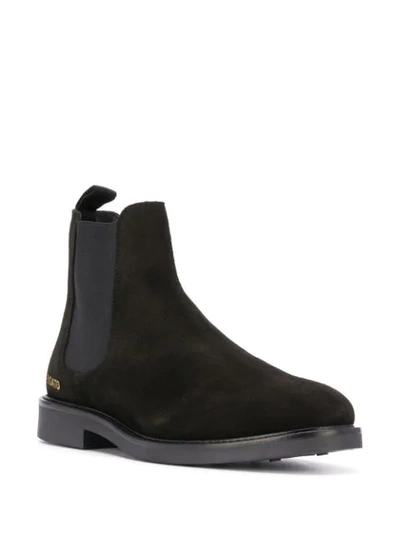 Shop Axel Arigato Slip-on Leather Chelsea Boots In Black