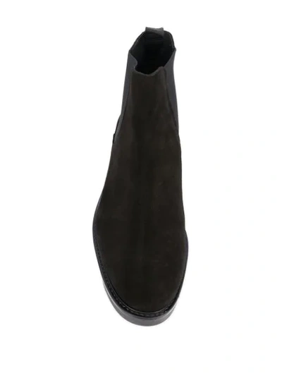Shop Axel Arigato Slip-on Leather Chelsea Boots In Black