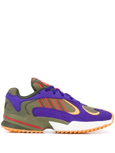 Shop Adidas Originals Yung-1 Panelled Sneakers In Green