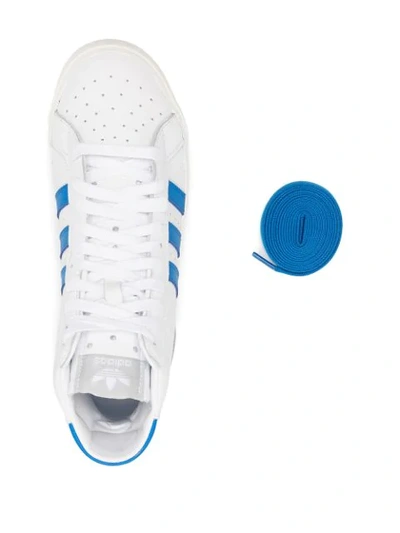 Shop Adidas Originals Basket Profi Leather Trainers In White