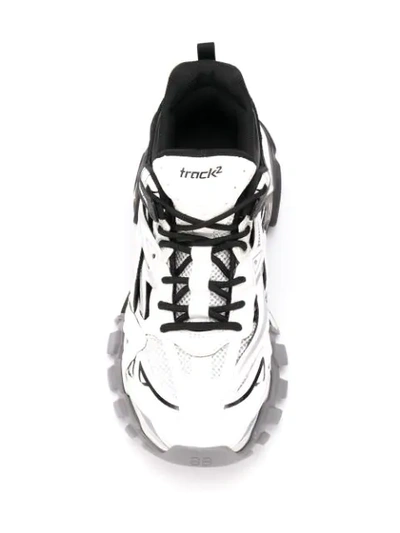 Shop Balenciaga Track.2 Open Sneakers In Black