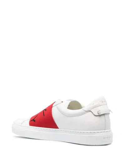 Shop Givenchy Urban Street Low-top Sneakers In White/red