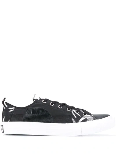 Shop Mcq By Alexander Mcqueen Swallow Low-top Sneakers In Black