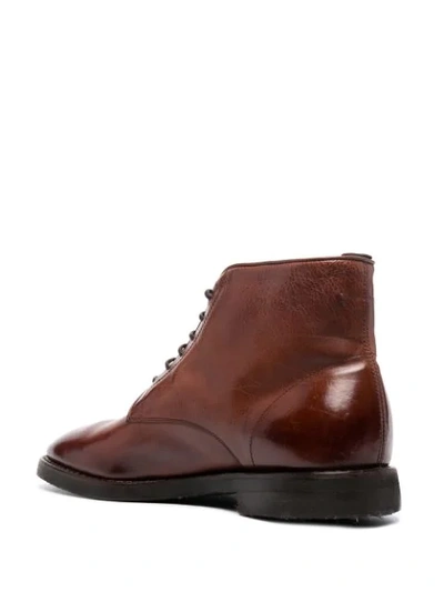 Shop Alberto Fasciani Lace-up Ankle Boots In Brown