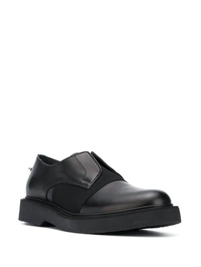 Shop Neil Barrett Slip-on Derby Shoes In Black