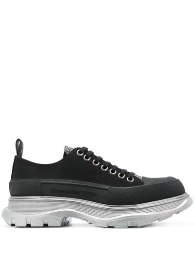 Shop Alexander Mcqueen Chunky Lace-up Trainers In Black