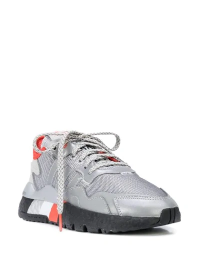 Shop Adidas Originals Nite Jogger Low-top Sneakers In Grey