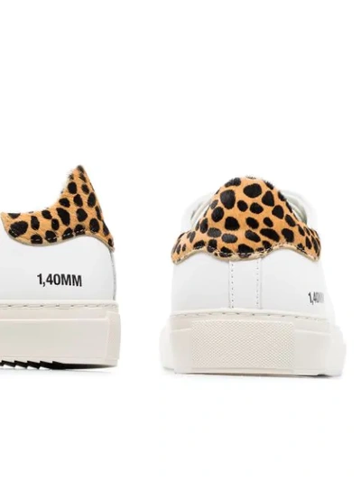 Shop Axel Arigato 90mm Leopard-print Leather Sneakers In White
