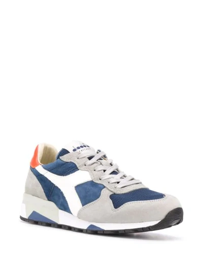 Shop Diadora Colour Block Trainers In Blue