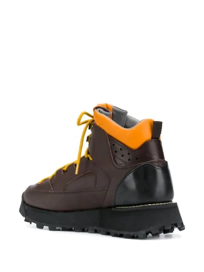 Shop Acne Studios Trekking Lace-up Boots In Brown